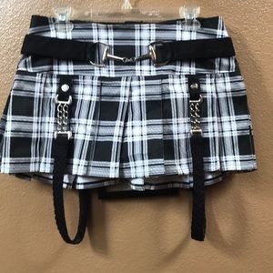 Tripp plaid mini-skirt